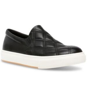 Steve Madden Black Quilted Slip-On Sneakers